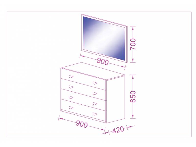 Спален комплект Тетрикс L - Спални комплекти