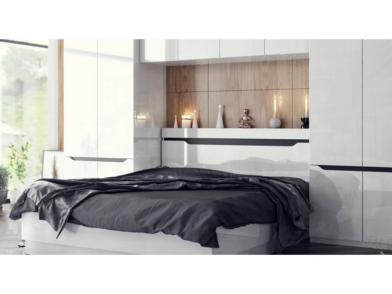 Спален комплект Аляска - Конфигурация № 3 - Модулна система за спалня Аляска