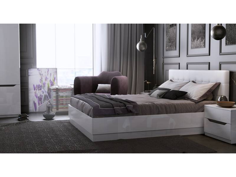 Спален комплект Аляска - Конфигурация № 4 - Модулна система за спалня Аляска