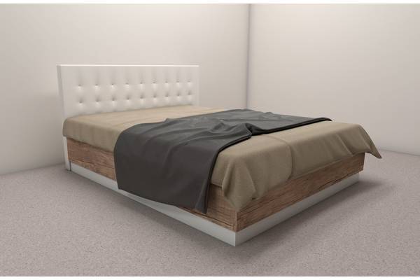 Легло Калифорния МК10 с тапицирана табла и повдигащ механизъм за матрак 160/200см