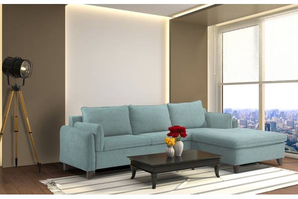 Ъглов разтегателен диван Dora 027М/042