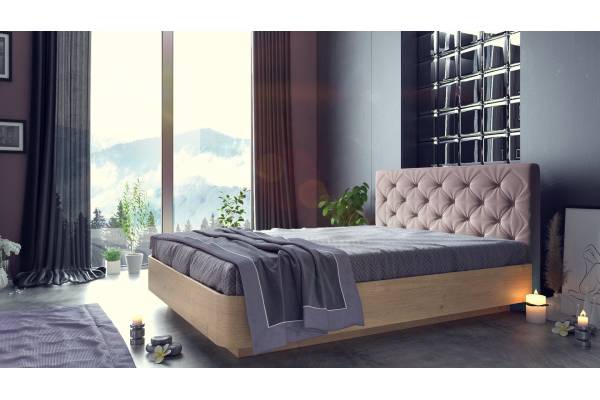 Тапицирано легло със заоблени ръбове Неа