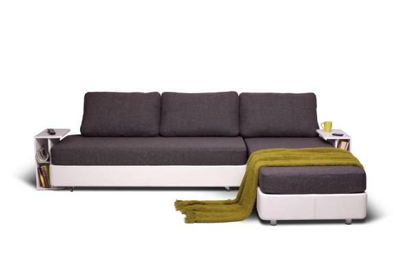 Ъглов диван-спалня Туист с матраци Ergonomico