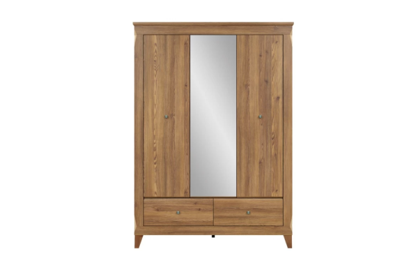 Трикрилен гардероб с огледало Bergen SZF2D1M2S