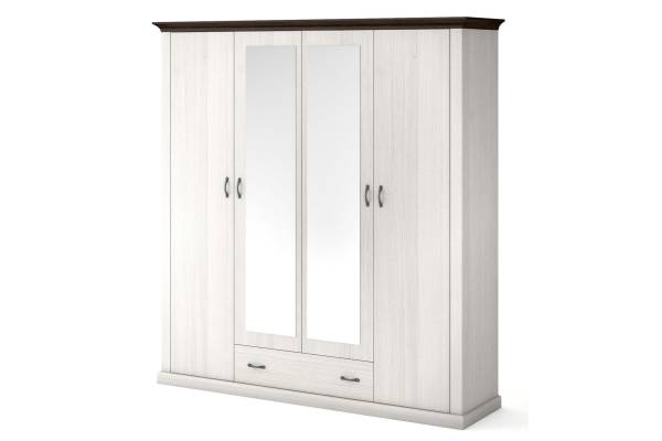 Четирикрилен гардероб Lavenda 4D1S с огледала