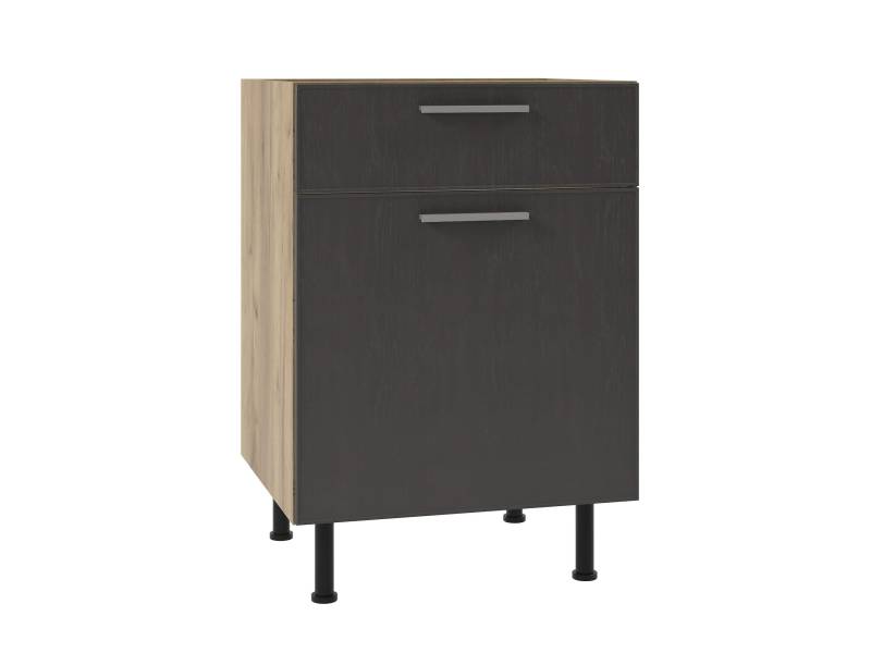 Долен кухненски шкаф Sky Loft T1 H 60/87 Blumotion с 1 чекмедже и 1 врата - Модулна кухня Sky Loft
