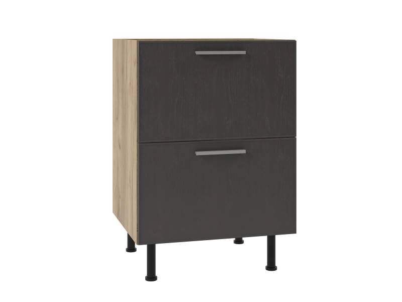 Долен кухненски шкаф Sky Loft T2 H 60/87 Blumotion с 2 чекмеджета - Модулна кухня Sky Loft