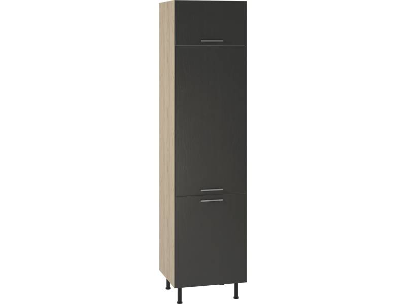 Kухненски шкаф Sky Loft ШУ 60/241 за вграждане на хладилник или с рафтове - Модулна кухня Sky Loft