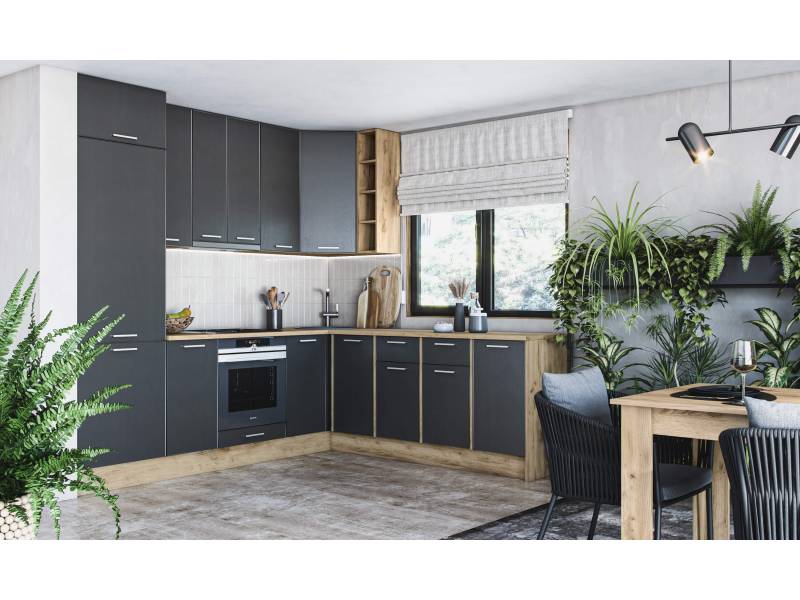 Долен кухненски шкаф Sky Loft H 80/87 с две врати - Модулна кухня Sky Loft