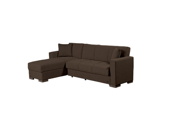 Ъглов диван Hugo - кафяв