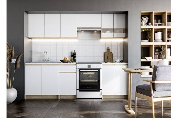 Кухня Katarina Lux 2.40м - Бял