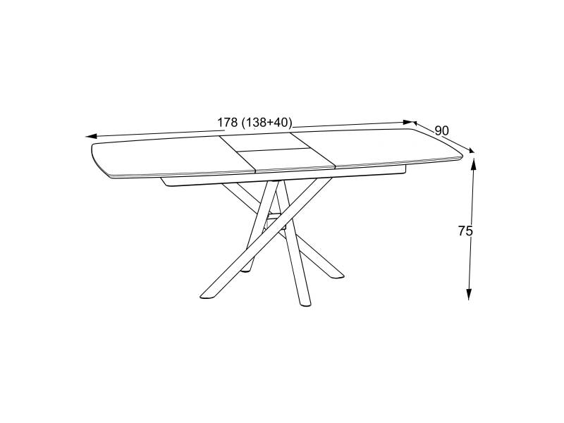 Разтегателна трапезна маса Katrin - Трапезни маси