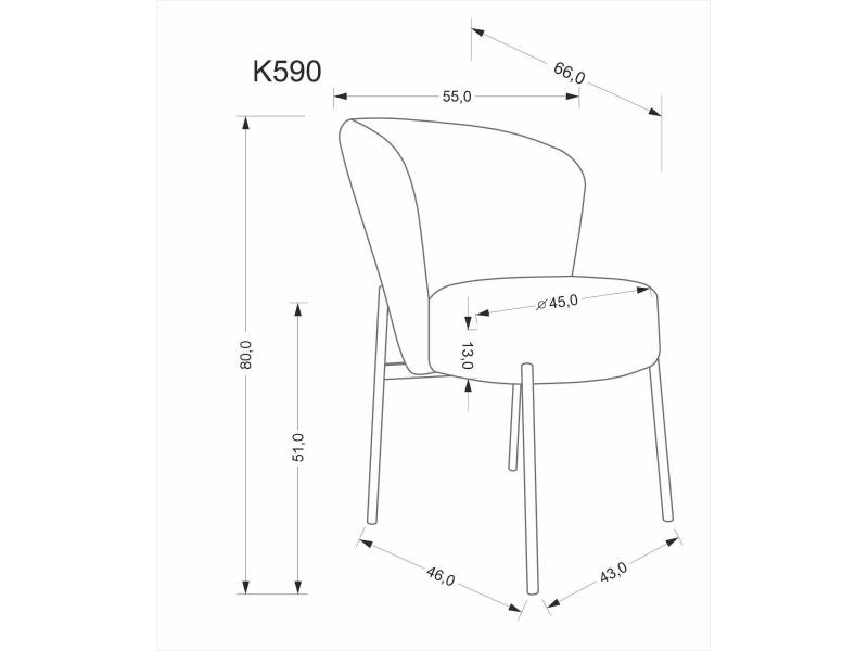 Трапезен стол K590 - Трапезни столове Трапезен стол K590 - Трапезни столове
