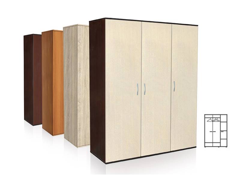 Гардероб Вено 3 - Трикрилни гардероби