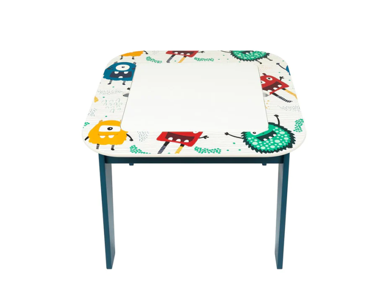 Комплект маса с две столчета от дърво Ghosts TF6059 - двустранна - Детски мебели