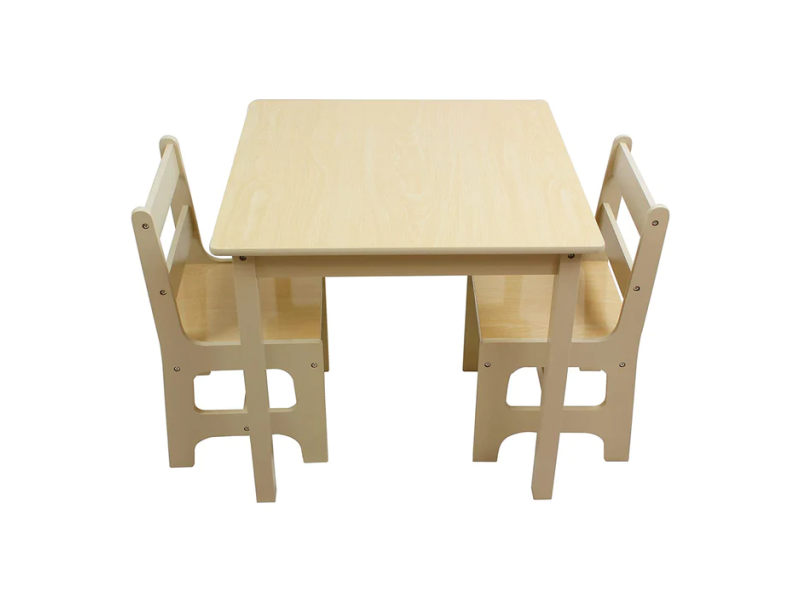 Комплект маса с две столчета от дърво Nature TF4540 - Детски мебели