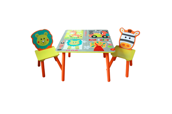 Комплект маса с две столчета от дърво Safari TF4808-N