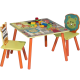Комплект маса с две столчета от дърво Safari TF4808-N - Детски мебели