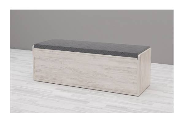 Пейка-ракла Аполо - дъб бланко и кожа сив диамант