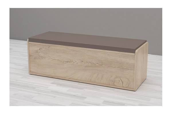 Пейка-ракла Аполо - дъб елеганс и кожа тъмно капучино