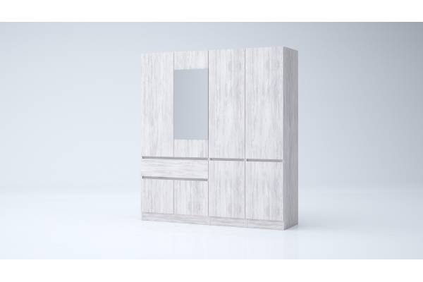 Четирикрилен гардероб Лео 4