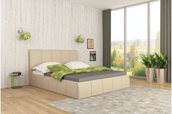 Тапицирано легло Капри - крем мат