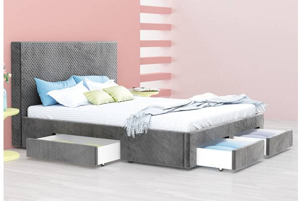 Тапицирано легло Велато - дамаска Велуто Елефант