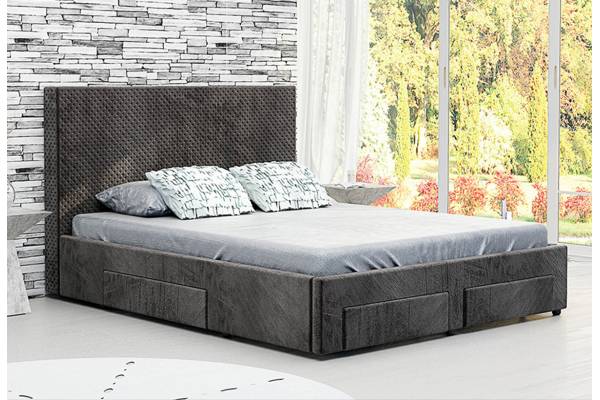 Тапицирано легло Велато - дамаска Велуто Еспресо