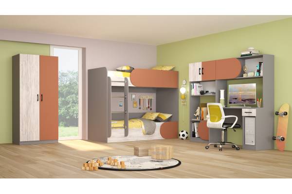 Детско обзавеждане Рики с двуетажни легла