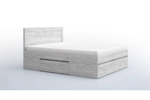 Легло Лео 10 за матрак 160/200см с 4 чекмеджета