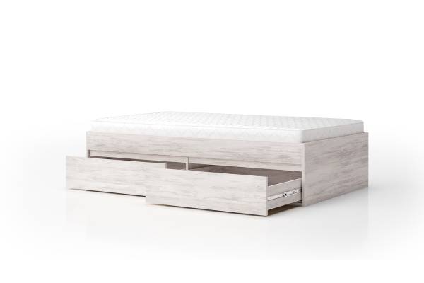 Легло Лео 120 за матрак 120/200см с 2 чекмеджета