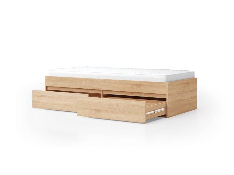 Легло Лео 90 за матрак 90/200см с 2 чекмеджета - Единични легла