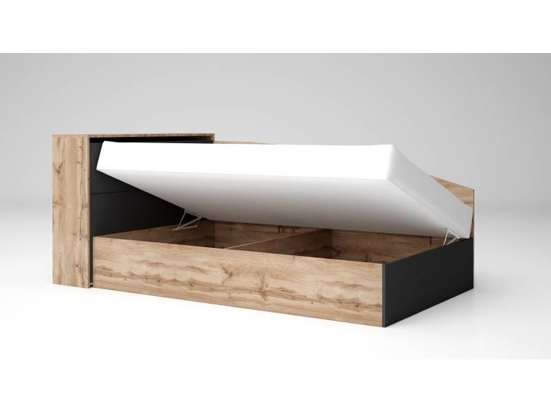 Легло Лео 8 за матрак 120/190см с повдигащ механизъм и ракла - Единични легла