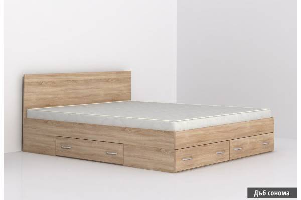 Легло с чекмеджета за матрак 160/200см Аполо 10