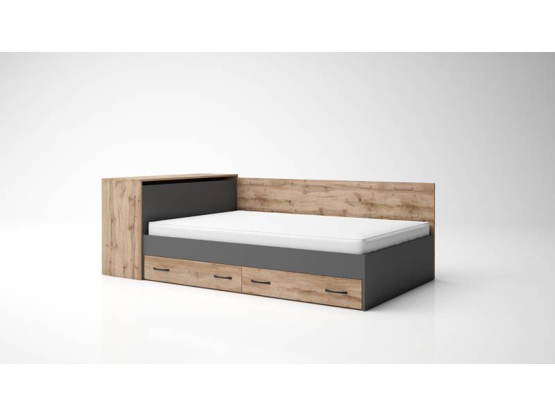 Легло с чекмеджета и ракла Анди за матрак 120/190см - Единични легла