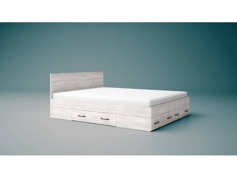 Легло с чекмеджета за матрак 160/200см Аполо 10 - Спални и легла