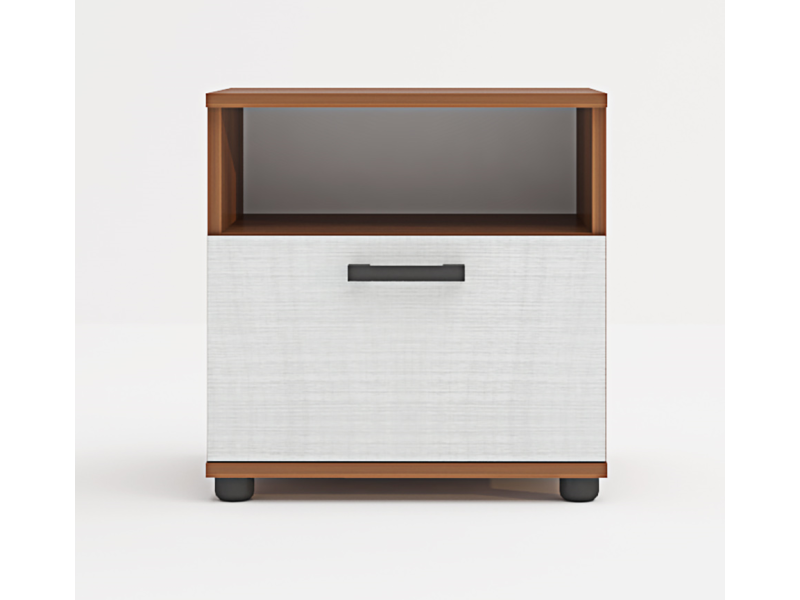 Спален комплект Лена Конфигурация 2 - Орех класик/Лино бланко - Модулна система за спалня Лена