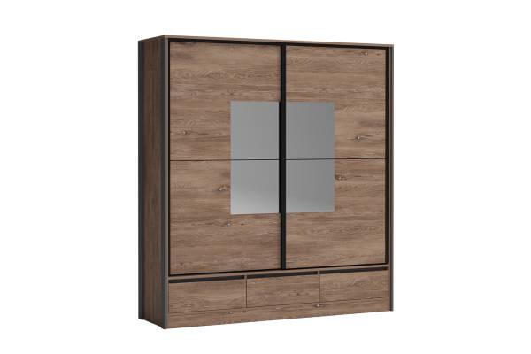 Гардероб Соренто - Браун Силвърджак/Графит