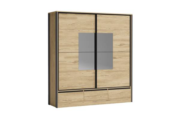 Гардероб Соренто - Голд Силвърджак/Графит