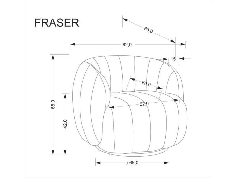 Кресло Fraser - Фотьойли
