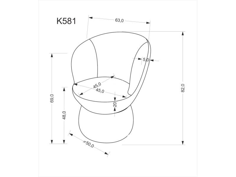 Кресло KH581 - Трапезни столове