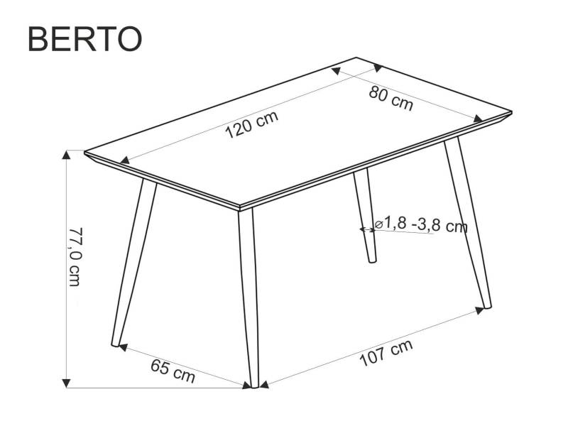Трапезна маса Berto - Трапезни маси