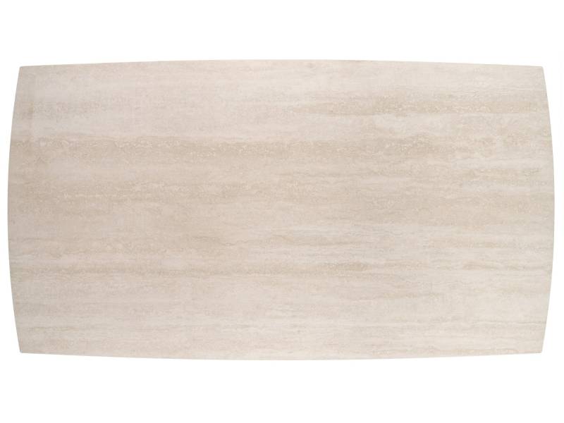 Разтегателна трапезна маса Armani - Травертин/Кашмир - Трапезни маси