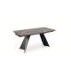 Разтегателна трапезна маса Armani - Черен мрамор/Черно - Трапезни маси