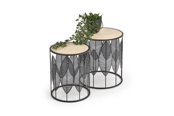 Комплект холни маси Folla - черна