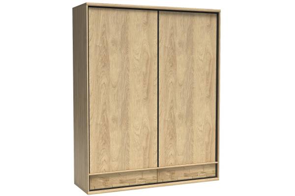 Гардероб Mediolan M-19 с плъзгащи врати и масивен елемент