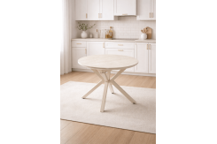 Кръгла разтегателна трапезна маса Rokka