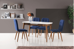Комплект маса Retro RM-1195 + 4 бр. трапезни столове Retro RR-704