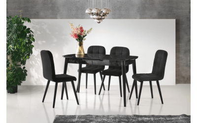 Комплект маса Retro RM-1194 + 4 бр. трапезни столове Retro RR-725