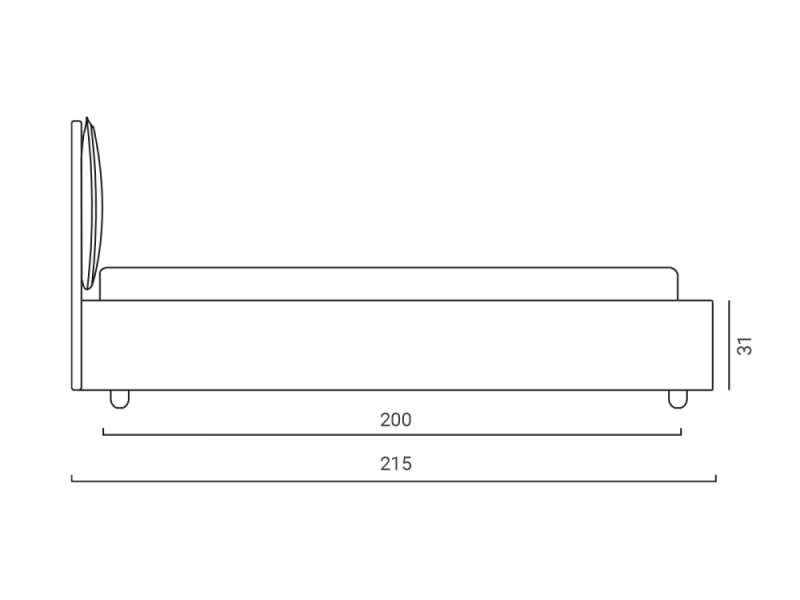 Тапицирано легло Fiesole - Тапицирани спални и легла